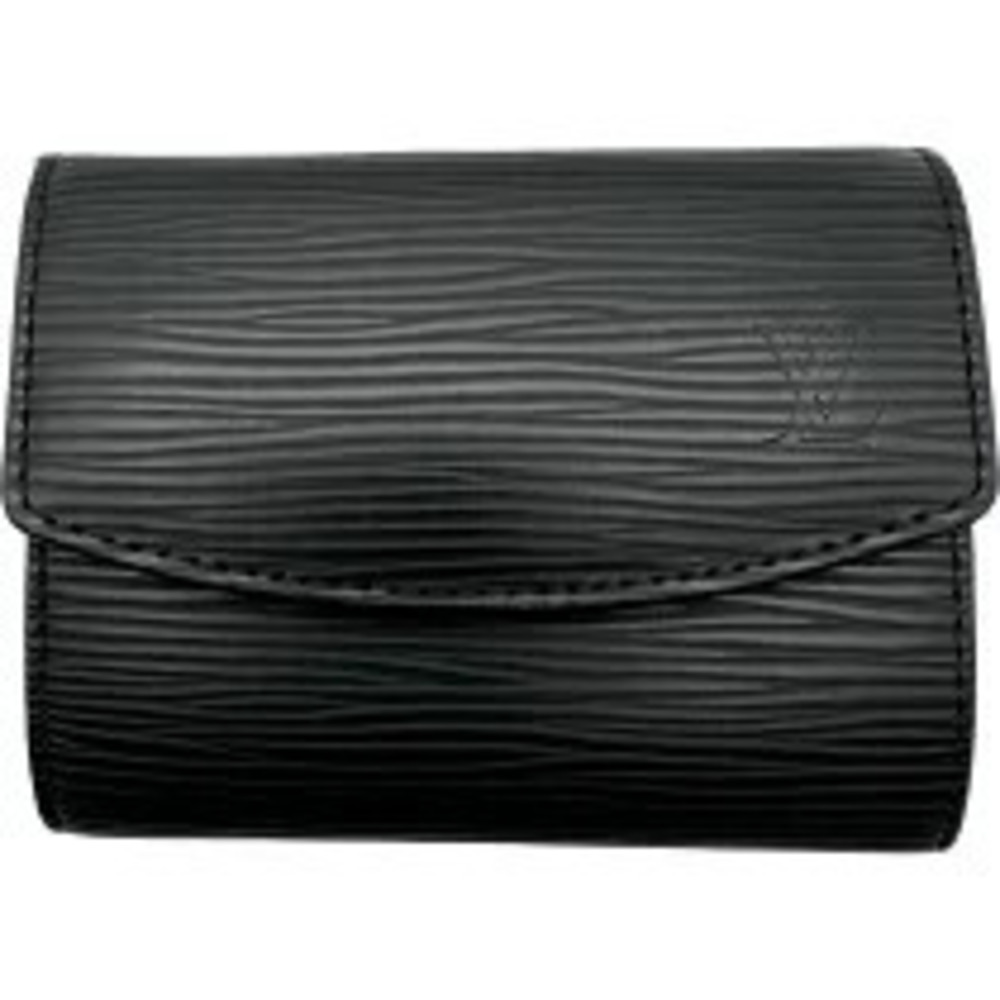 Louis Vuitton Portemonnaie Noir Black Epi Leather Coin Case